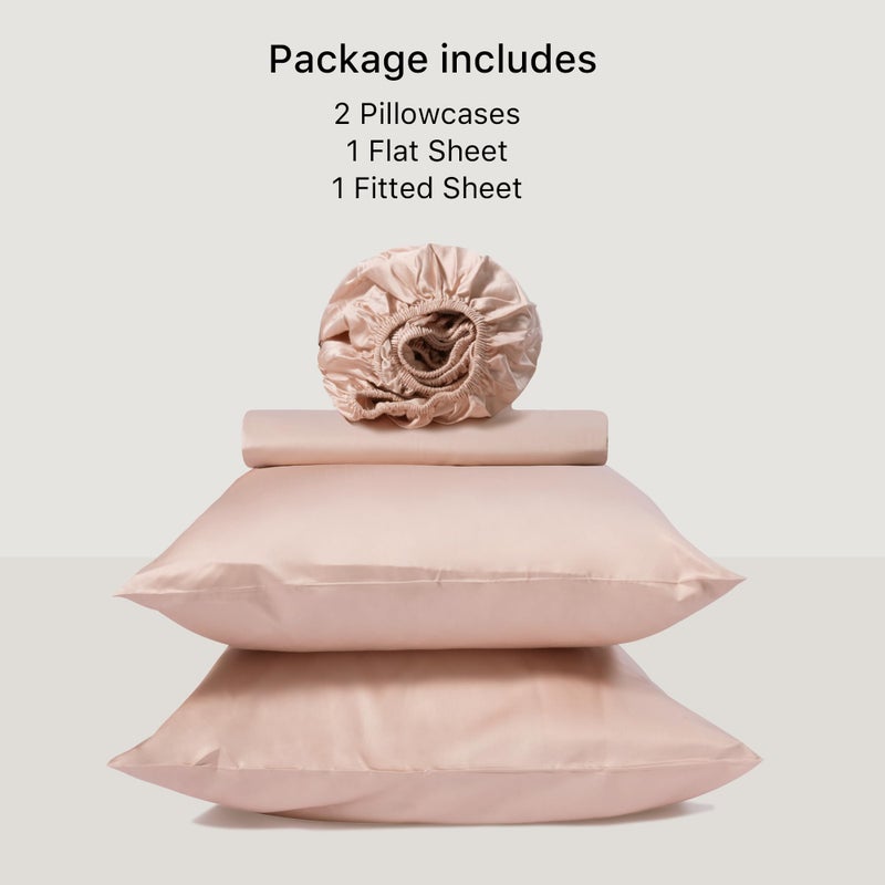 NATUREFIELD Silky Bed Sheets Set Full Size (4pc), Rayon Derived from Bamboo Blend, Soft Cooling Sheets with Deep Pockets, Hotel Luxury Bedding Sheets & Pillowcases - Image 5
